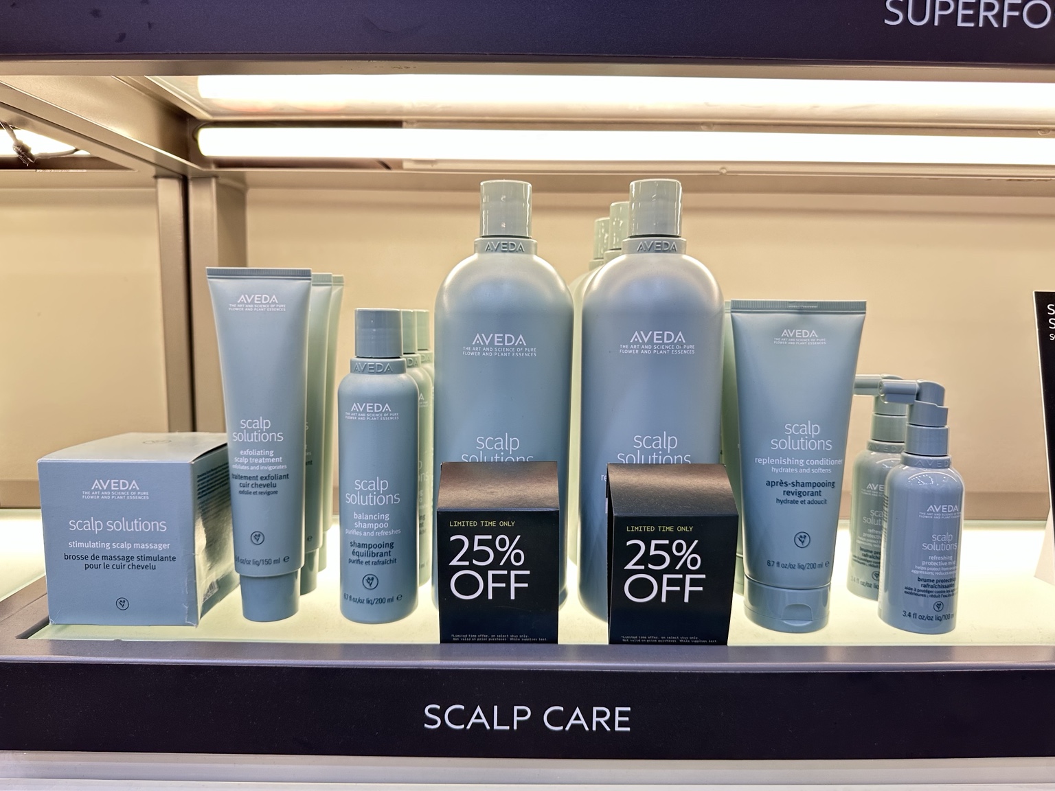 25% off AVEDA Scalp Solutions 1 Litre Shampoo & Conditioner