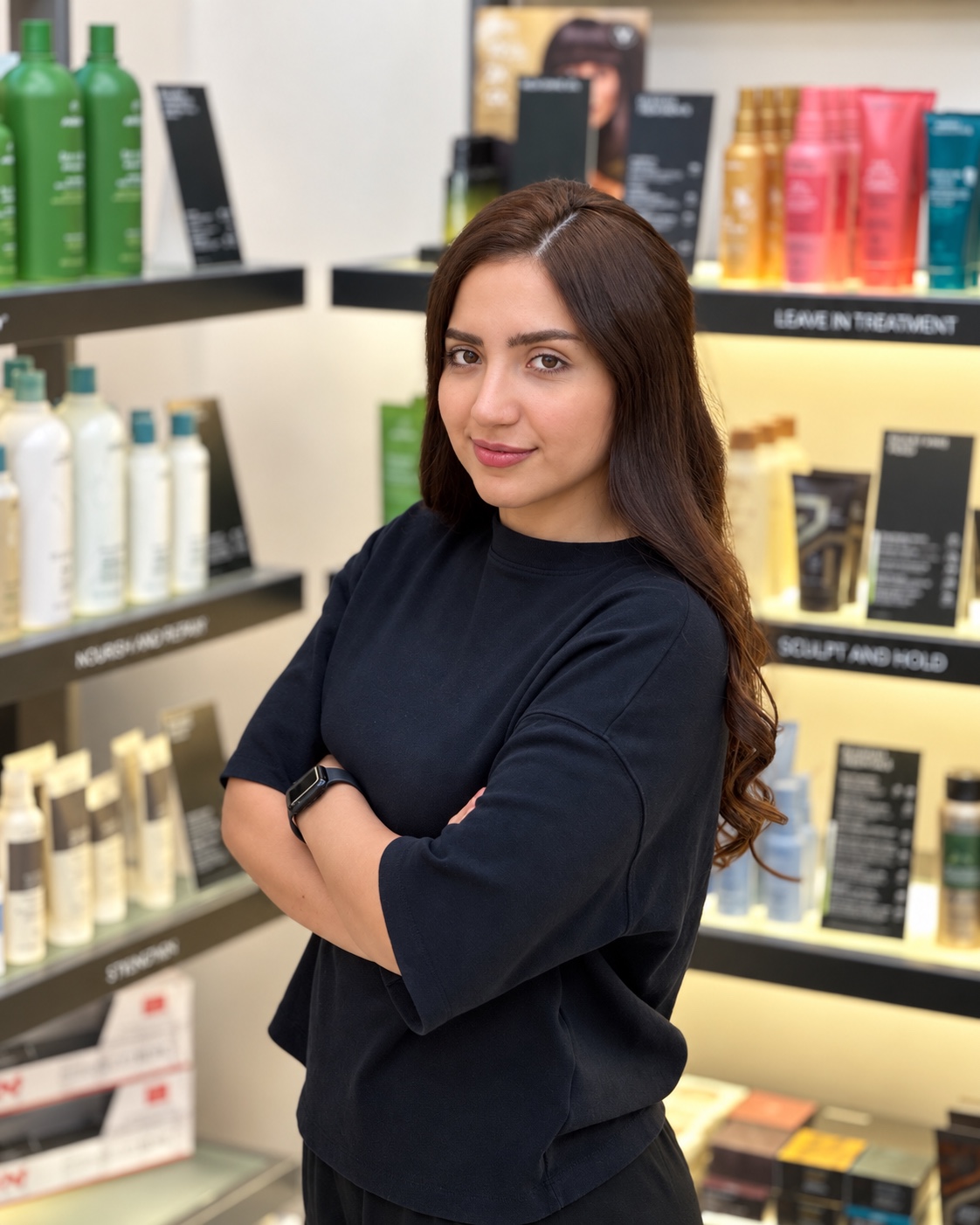 Paniz, Junior Hairstylist and PMU Artist at ecoChic AVEDA Victoria